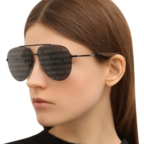 NEW BB0013S 006 UNISEX AVIATOR SUNGLASSES BALENCIAGA BB0013S 006 AVIATOR EYEWEAR - Picture 2 of 12